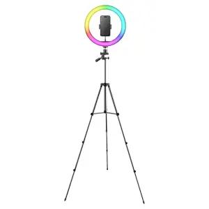 조이트론 RGB 링 라이트 조명 30cm + 휴대폰 홀더 삼각대 세트
