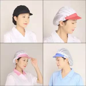 추천 반망사 직영공장생산 주방 영양사 주방 위생모 인기제품 천모자 망사 단체 작업공장모 조리 위생모자