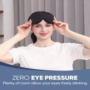 사이드 슬립 남성 여성용 MZOO 럭셔리 수면 마스크 제로 압력 3D 빛 차단 특허 디자인 나이트 블라인드