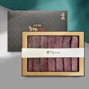 [산해직송] 수제 한우 육포 명절 선물 세트 추석 한가위 600g_쇼핑백