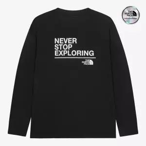 [노스페이스] [노스페이스 공식] NT7TR58A NSE 긴팔 티셔츠 BLACK