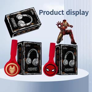 디즈니 마블 블루투스 헤드폰 Y08Pro HIFI 스테레오 노트북 무선 이어폰 블루투스 스파이더 맨 게임용 헤드