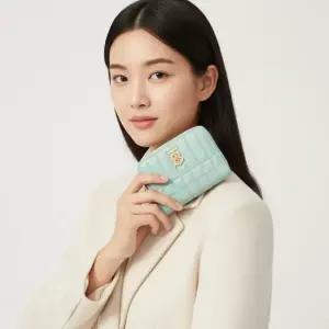 버버리 여성 TB 롤라 퀼팅 집어라운드 8070450 LS LOLA MN ZIP WALLET QXC B6527