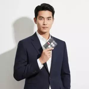 톰브라운 패세라 남성 체크 위빙 싱글 카드 홀더 MAW321A 07926 025