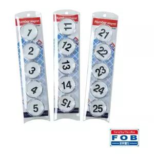 홀더 32mm 번호 자석 10개입 숫자 마그넷/화이트보드/사진/명함/철판/사무실/사무용/회사/학교/학원/어린이