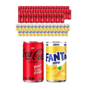 코카콜라 제로 190ml, 30개 + 환타 제로 파인 190ml, 30개