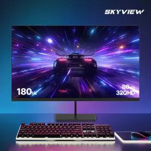 스카이뷰 QHD 32인치 IPS 모니터 180Hz 게이밍 베젤리스 광시야각 사무용 컴퓨터모니터
