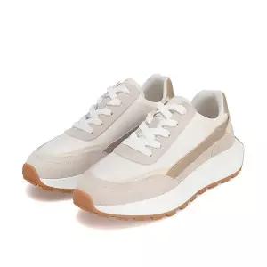 [안성스타필드 바바라] 여성 양가죽 데일리 스니커즈 AAF603 BE