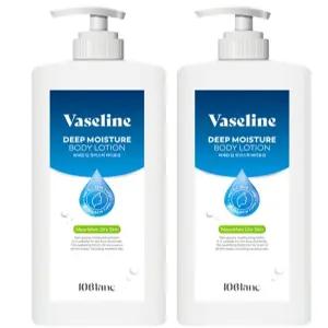 바세린 딥 모이스처 바디로션 1000ml X 2개 대용량 고보습 텐블랑