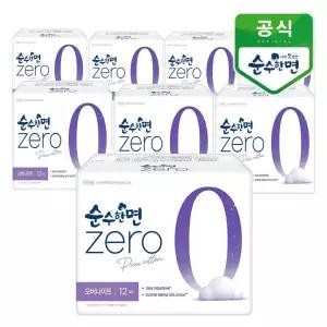 깨끗한나라 순수한면 제로zero 오버나이트 12개입x8팩