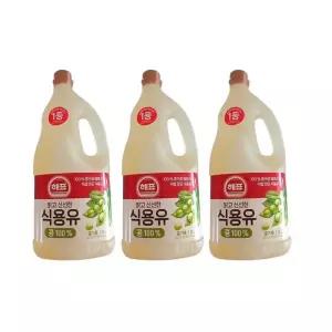 사조해표 식용유 콩기름 1.8L x 3병