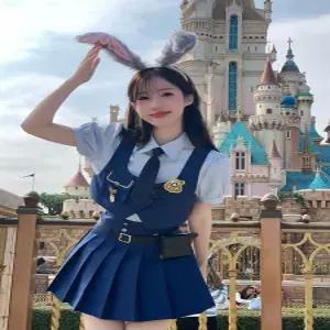 주토피아 주디 코스튬 토끼경찰 졸업사진 졸사 코스프레