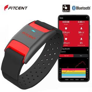 심박계 FITCENT 완장 심박수 모니터 ANT Bluetooth5 Polar Wahoo Garmin 자전거 컴퓨터 Peloton 충전식 광학 HR 센서