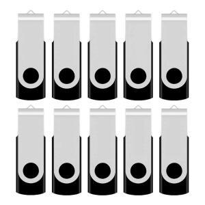 aiibe 2gb 플래시 드라이브 50팩 usb (2gb, 스틱, 메모리 검은색) 2.0 벌크