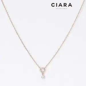 [씨아라]CIARA 14K Saviano 타이니 샤이닝서클벨 목걸이(GoldPlated)