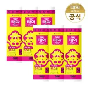 태화 고무장갑 중형 M선밴 레드 X 6개