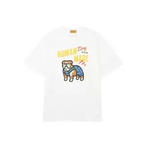 [휴먼메이드] 남여공용 DOG 그래픽 티셔츠 화이트 HM31TE015-WH