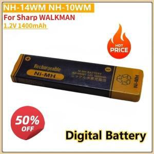 1.2V 1400mAh NH-14WM 소니 범용 호환용 교체용 디지털 배터리 샤프 워크맨용 USB-C 충전식 껌스틱