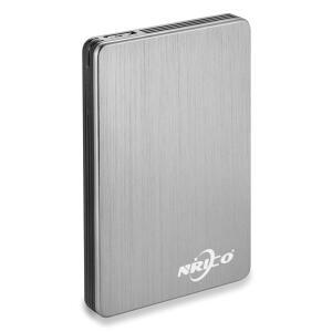 NRICO 500GB 휴대용 외장 하드 드라이브 USB 3.0 HDD 2.5인치 스토리지 PC Mac 데스크탑 PS4500GB 회색 지원