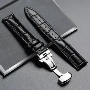 Tissot 교체  16mm/18mm/20mm/22mm/24mm 용 세이코 론진  가죽 시계 호환용 호환용 밴드 호환  플라이 버클