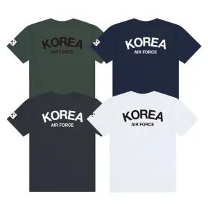 ABCYZ 쿨 드라이 ROKAF 공군 라운드 반팔 티셔츠 S-9XL
