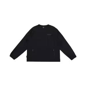 디스커버리 공용 우븐 긴팔티 DXRL37041-BKS