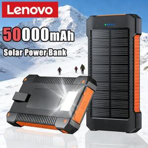레노버 태양광 보조배터리 휴대용 50000mAh 대용량 초고속 충전 야외용 외장 배터리 (화웨이, 삼성 2026 호