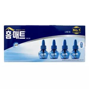 헨켈 홈매트 리퀴드에스 리필 무향 모기약 45일 4개입 전자모기향 액체형