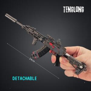 텅롱 총 펜던트, 탈부착 가능, FPS 게임 피규어, 롤플레잉 소품, 데스크탑 장식.