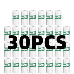 30 롤 5725mm 감열지 흰색 스티커 카메라 인스턴트 인쇄 어린이 용지 교체 액세서리 부품