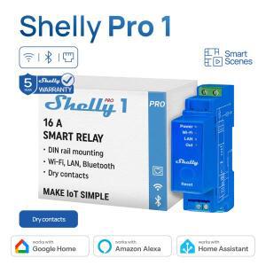 Shelly Pro 1 스마트 홈 1채널 16A 건식 접점 WiFi 모듈 전문 조명 기기 자동화 라이프 상업용