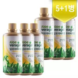 하이알로에 5+1병 알로에겔 망고맛 1kg 면역력증진 장건강 멕시코산 알로에베라겔