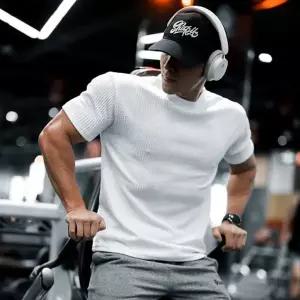 남성 반팔 티셔츠 머슬핏 기능성 여름 남성 쿨링 티셔츠 헬스 스포츠 운동복