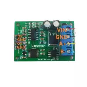 DC 12V 2CH Dac 모듈 0-5V 0-10V to 전압 아날로그 컨버터 RS485 Modbus Rtu 보드 2025년 신제품 출시로