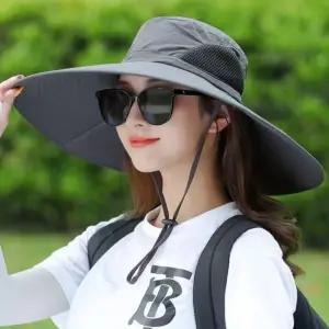 자외선차단 선캡 챙넓은모자 여름썬캡 사파리모자 등산용 아웃도어 캠핑 낚시 트래킹