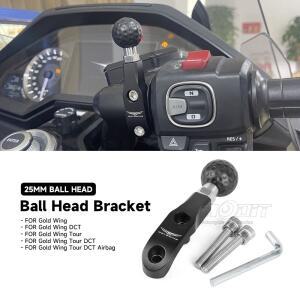 혼다 골드 윙 GL1800 투어 DCT F6B 2018-2025 오토바이 GPS 휴대 전화 홀더 용 25mm 볼 헤드 핸들 바 브래