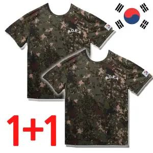 [에이크런]국산 육군 로카티 1+1 ROKA 쿨링 코리아아미 군인 반팔티 학교반티 태극기 KOREA ARMY 냉감