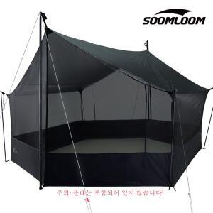Soomloom 4.2x4.1M 헥사곤 버터플라이 타프 전용 모기장 휴대용 경량 스커트형 방충 쉼터, 캠핑, 파티오,
