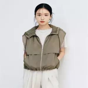 셀렙샵에디션 2082438579 민소매 레이어드 26SS 에어리 쉬어 후드 베스트 6298829