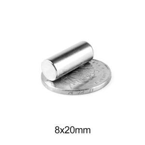 8x20mm 강력한 자석 8mm x 가정용 냉장고 사무실 DIY 원형 검색