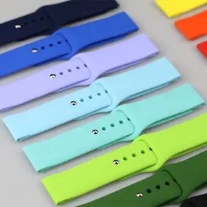 Amazfit GTS-GTR-4-3-2-2e-Mini-Pro-stratos 2 3 용 스포츠 스트랩 시계 밴드 실리콘 팔찌 Correa