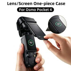 DJI Osmo Pocket 4용 PC 렌즈 스크린 케이스 Pocket4 액세서리용 스크린 반투명 긁힘 방지 초경량 보호 커