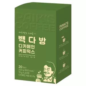 빽다방 디카페인 커피믹스 티타임 아이스티 카페 외식 카페인 브런치모임