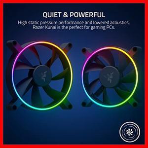 Razer Kunai Chroma RGB 데스크탑 DIY 액세서리 컴퓨터 케이스 냉각 팬 LED 조명 효과 PWM 컨트롤러 지원