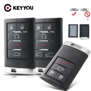 KEYYOU 스마트 자동차 키 케이스  캐딜락 STS CTS SRX XTS ATS 2010   4 버튼  5/6