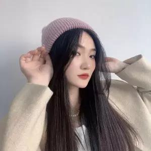 [하프클럽/]브랜뉴 니트 비니 퍼플 패션비니 비니모자 겨울모자