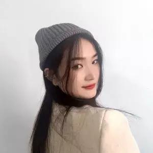 [하프클럽/]포엔 니트 숏비니 그레이 와치캡 비니모자 겨울모자
