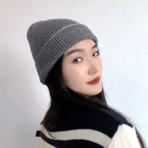 [하프클럽/]플레이즈 니트 비니 그레이 겨울모자 니트모자 비니모