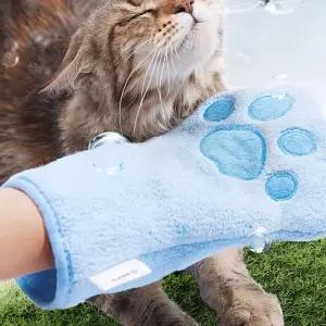 빠른 건조 개 목욕 장갑 작은 중형 흡수성 애완 동물 타월 고양이 스타일 수건 미용 도구