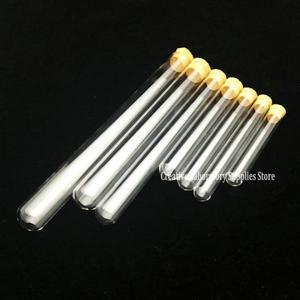 실험실 외경 12mm ~ 30mm 둥근 바닥 코르크 마개가있는 유리  튜브 화학 반응 실험에 사용됨